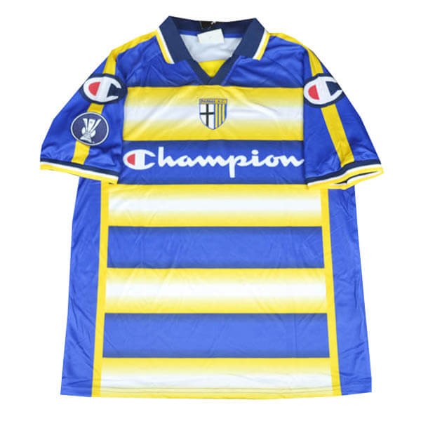 Thailandia Maglia Parma Away Retro 2004 2005 Blu Giallo